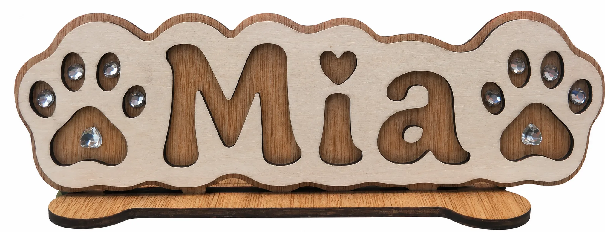 Pet name plaque